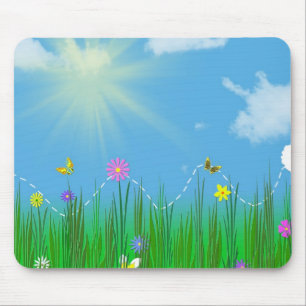 Garden Hop Mouse Pad