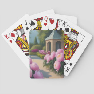 Garden house  playing cards