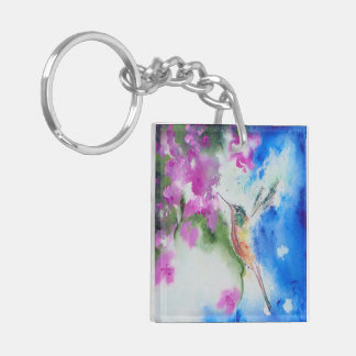 Garden Hummingbird Keychain Gift