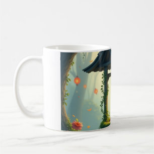 Garden Imagery: Soft, flowing lines depicting whim Coffee Mug