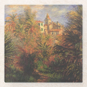 Garden in Bordighera - Claude Monet - c1900 Glass Coaster