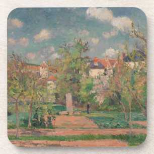 Garden in Full Sunlight, Camille PIssarro, 1876 Coaster
