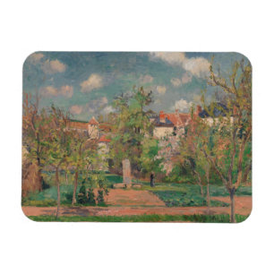 Garden in Full Sunlight, Camille PIssarro, 1876 Magnet