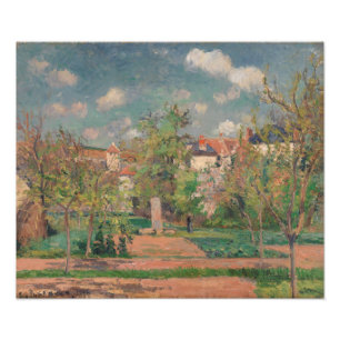 Garden in Full Sunlight, Camille PIssarro, 1876 Photo Print