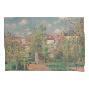 Garden in Full Sunlight, Camille PIssarro, 1876 Pillowcase