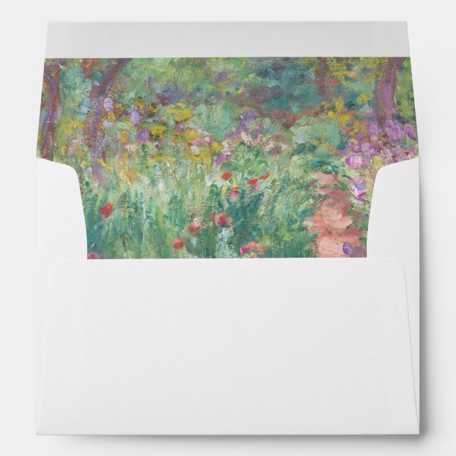 Garden in Giverny by Claude Monet Envelope (Back (Bottom))