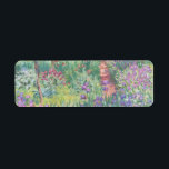 Garden in Giverny by Claude Monet Return Address Label<br><div class="desc">Claude Monet - Garden in Giverny. Beautiful impressionism painting of a garden in Giverny by Claude Monet.</div>