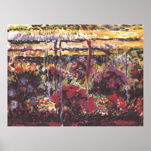Garden in Giverny - Claude Monet - c1900 Poster (Front)