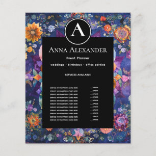 Garden in Motion Floral Mandala Design Flyer