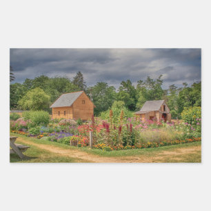 Garden in the Adirondacks Rectangular Sticker