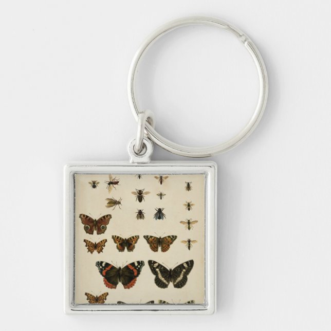 Garden Insects by Vision Studio Key Ring (Front)
