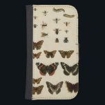 Garden Insects by Vision Studio Samsung S4 Wallet Case<br><div class="desc">This Vision Studio piece is an entomologists dream! Garden insects are drawn on a cream background,  shown in achingly beautiful detail. If you love insects this is the print for you!</div>