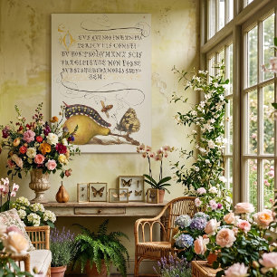Garden Insects, Fly, Caterpillar, Pear, Centipede Poster
