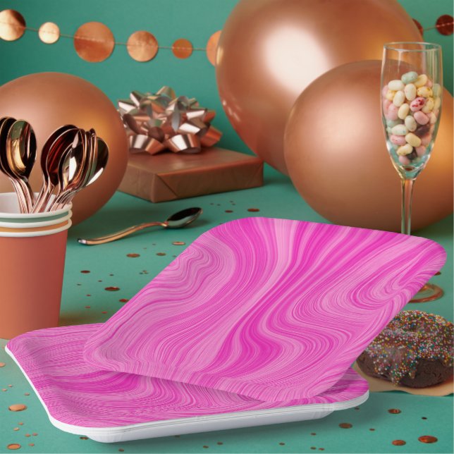 Garden-inspired Square Paper Plate Design (Multi)