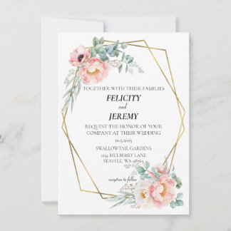 Garden Inspired Wedding Invitation