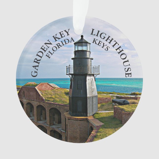 Garden Key Lighthouse, Dry Tortugas FL Ornament (Front)