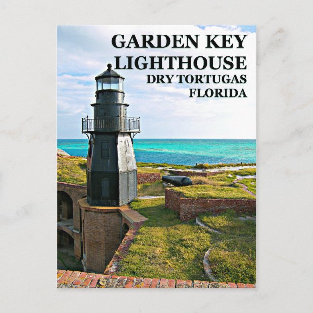 Garden Key Lighthouse, Dry Tortugas, FL Postcard (Front)
