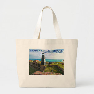 Garden Key Lighthouse, Dry Tortugas Florida Large Tote Bag