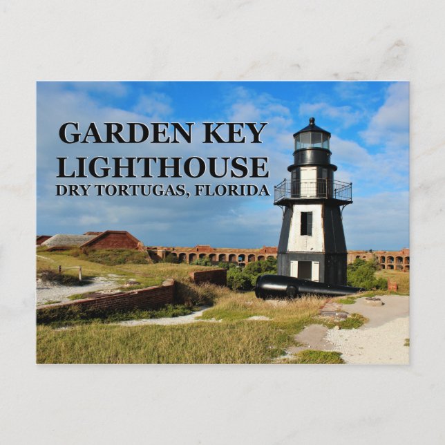 Garden Key Lighthouse, Dry Tortugas, Florida Postcard (Front)