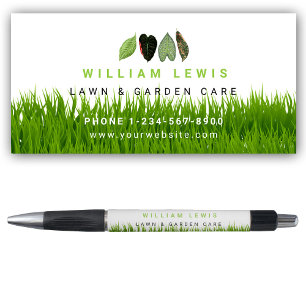 Garden Lawn Care Landscaping Leaves Business Logo