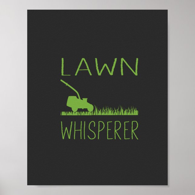 Garden Lawn Mower Poster (Front)