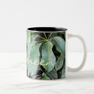 Garden Leaves Two-Tone Coffee Mug