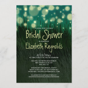 Garden Light Bridal Shower Invitations