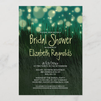 Garden Light Bridal Shower Invitations
