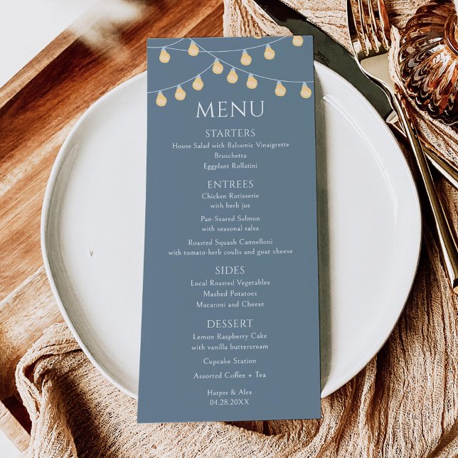 Garden Lights Wedding Menu (Creator Uploaded)