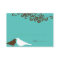 Garden love birds teal wedding escort place card