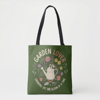 Garden Lover Botanical  Watering Can Tote bag 