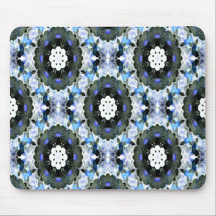 Garden made with blue Lace.... Mouse Pad