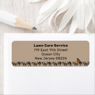 Garden Maintenance Service Return Address Label