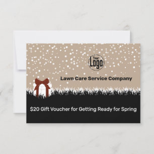 Garden Maintenance Winter Season Gift Voucher Card