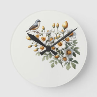 Garden Melody Round Clock