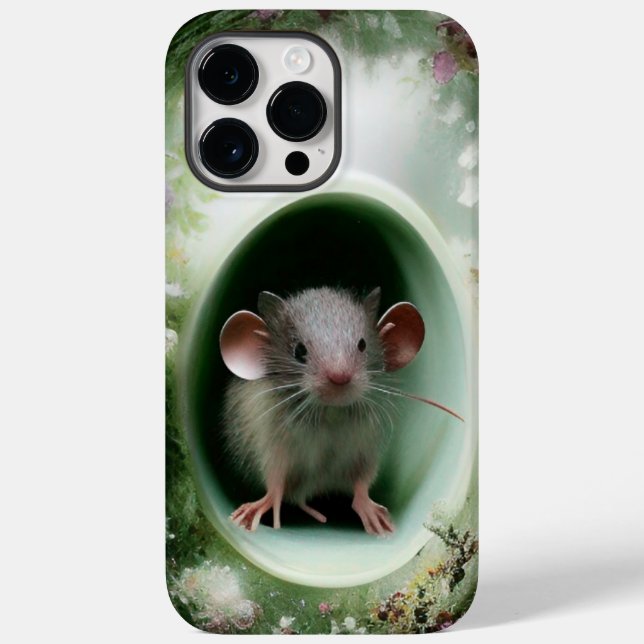 Garden Mouse Floral Abstract Art Fantasy  Case-Mate iPhone Case (Back)