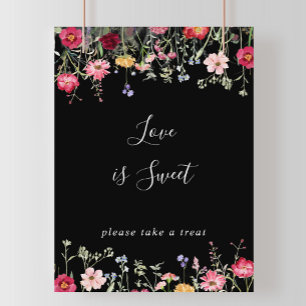 Garden Multicolor Wildflower Love Is Sweet Sign