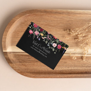 Garden Multicolor Wildflower Wedding Website Enclosure Card
