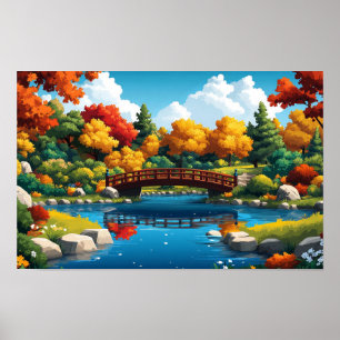 Garden Nature Illustration Watercolour Drawing Poster