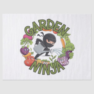 Garden Ninja Design - Fun Gardening Graphic Tissue Paper