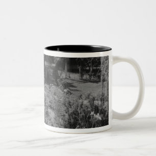 Garden of a Suburban Villa Two-Tone Coffee Mug