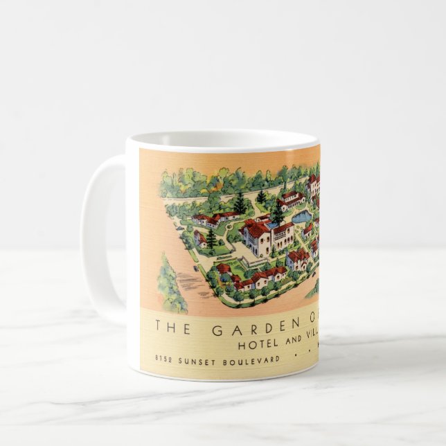 Garden of Allah Hotel, Hollywood coffee mug (Front Left)