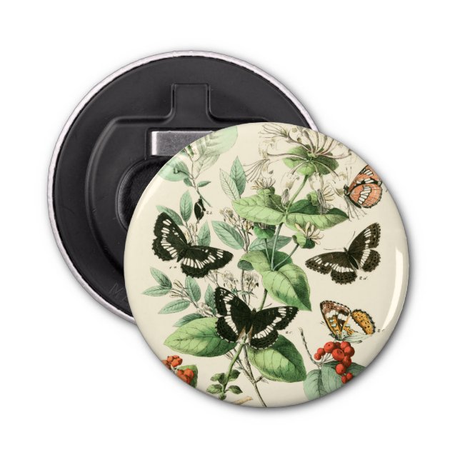Garden of Butterflies and Flowers Bottle Opener (Front)