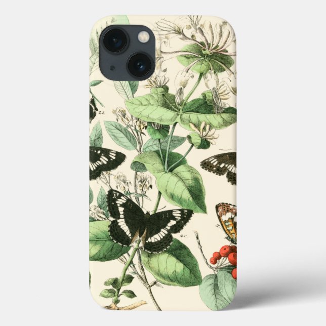 Garden of Butterflies and Flowers Case-Mate iPhone Case (Back)