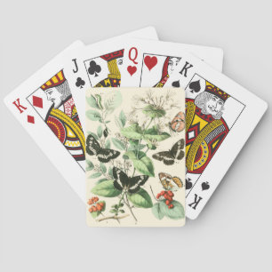 Garden of Butterflies and Flowers Playing Cards