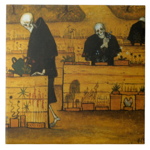 Garden of Death (by Hugo Simberg) Ceramic Tile