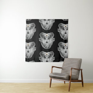 Garden Of Dreams Stone Bust Fractal Art Tapestry