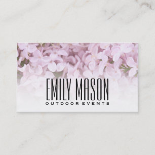 Garden of Eden   Exquisite Flowers, White Fade Business Card