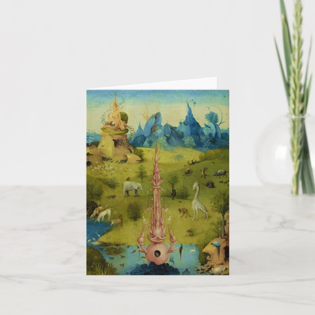 Garden of Eden - Hieronymus Bosch Card (Front)