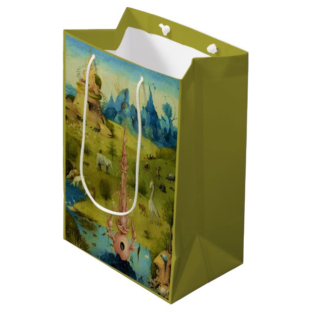 Garden of Eden - Hieronymus Bosch Medium Gift Bag (Front Angled)